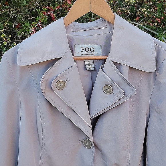 Vintage London Fog Khaki Jacket Trench Coat - Picture 2 of 4